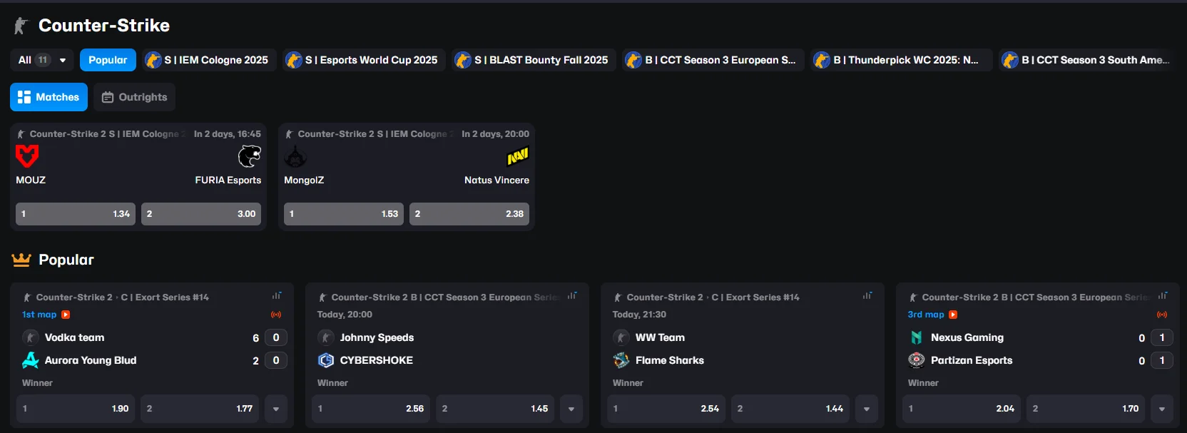 esports betting